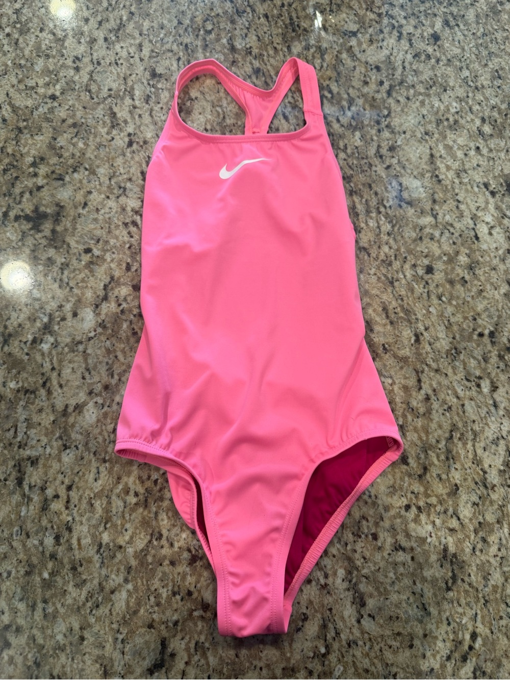 Nike Girls Hot Pink Racerback One-Piece Swim Suit